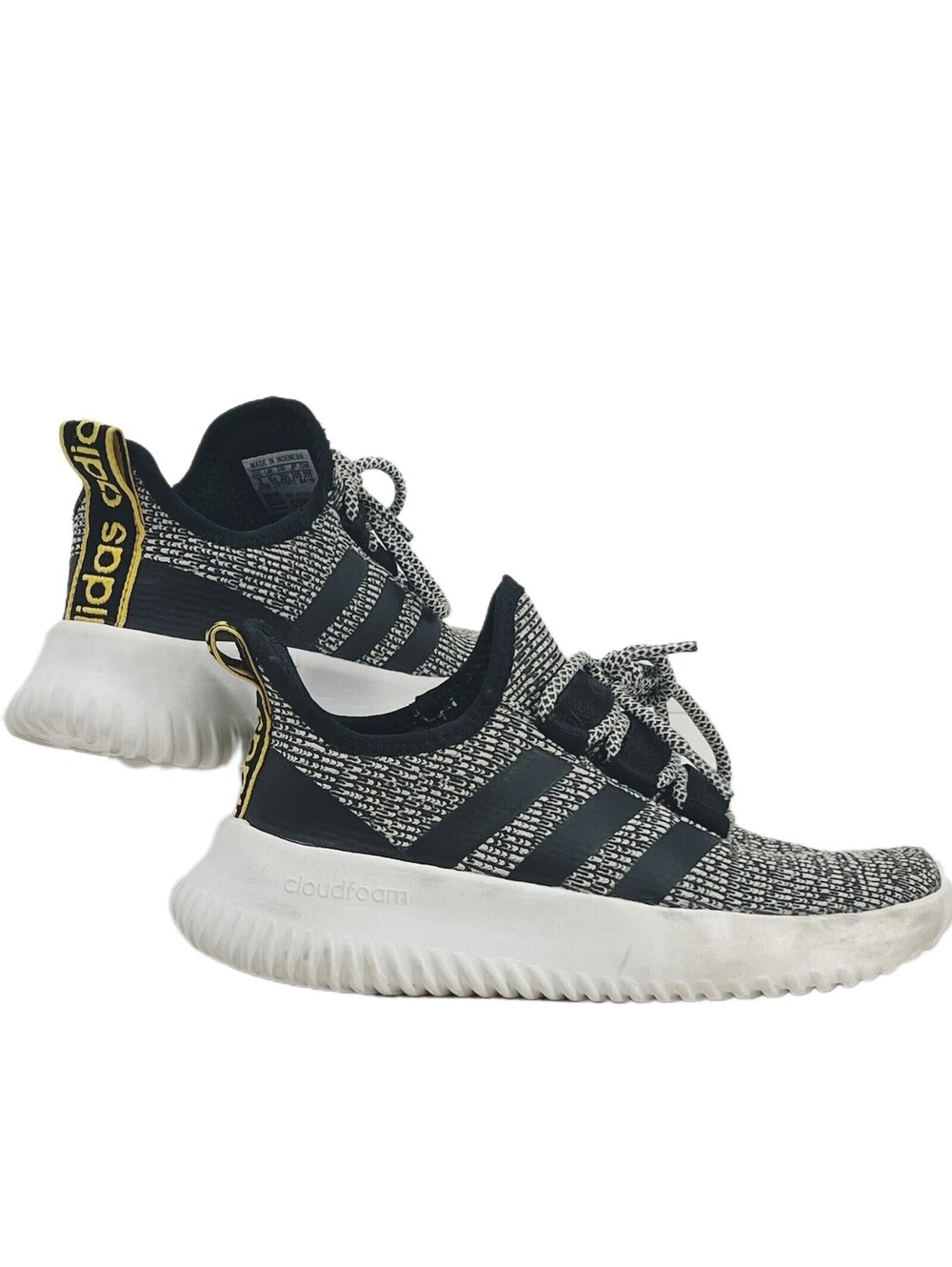 Adidas Kid's Kaptir K Running Shoes EF7242 Grey Black Raw White Size 2Y Youth